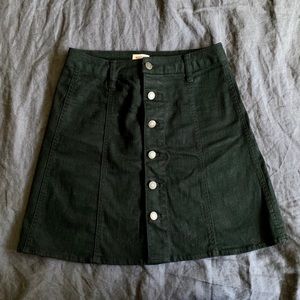 -SALE- Mossimo Button Down Black Denim Skirt